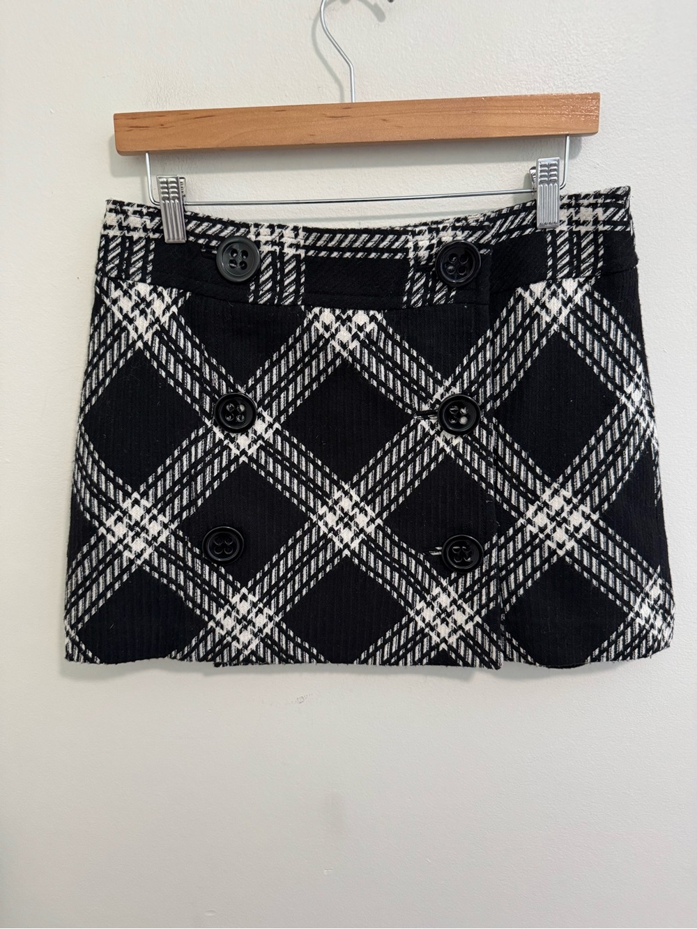 Vintage Express Y2K Button Mini Skirt
